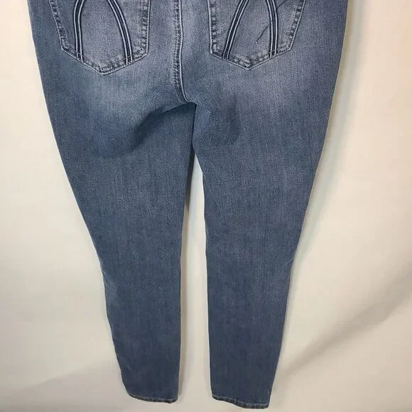 SEVEN 7 Women's High Rise Skinny Cotton Blend Denim Blue Jeans-Size 4 - Picture 6 of 10
